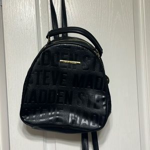 Steve Madden Black mini Back pack. Never used.